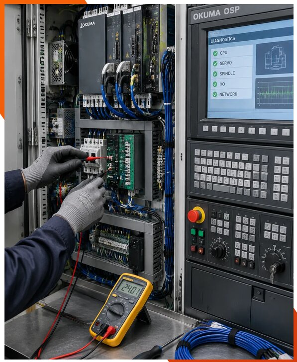Ремонт систем ЧПУ Okuma OSP в Сафонове